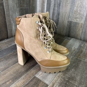 Jessica Simpson Orielle Platform Bootie Women’s Size 9.5 Color Taupe‎